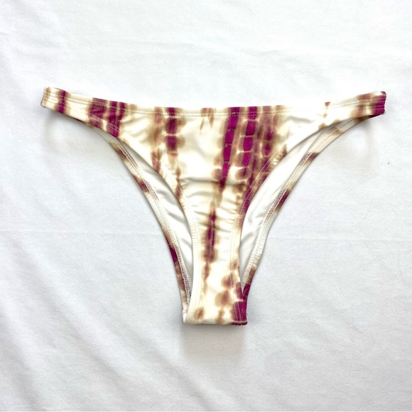 FOREVER 21 Cheeky Bikini Bottoms Cream/Fuchsia/Tan Tie Dye Sizes S,M (NWT) - Picture 8 of 13